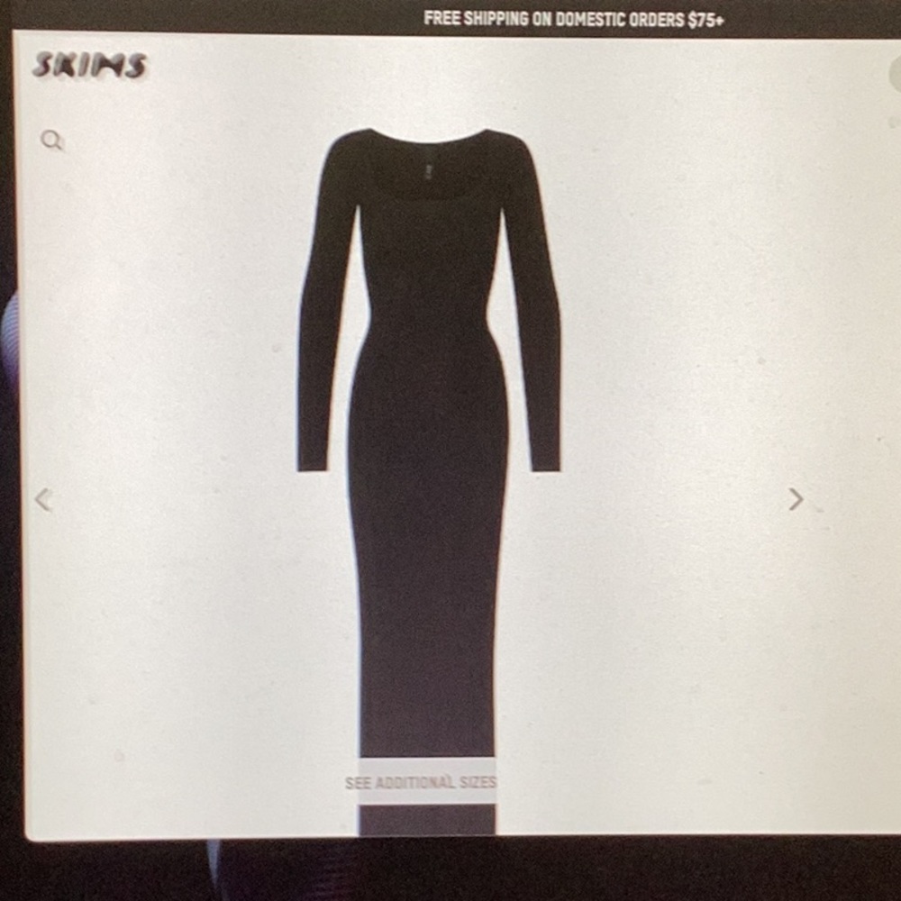 Black skims lounge maxi dress